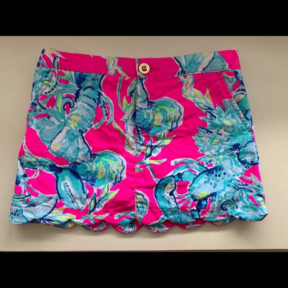 Girls Lilly Pulitzer Skort Lobsters in Love print
